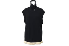 Load image into Gallery viewer, CHANEL シャネル タンクトップ ノースリーブ パイピングロゴ ココマークスクエアボタン P22006V13321 ブラック 42 美品 中古 55322