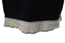 Load image into Gallery viewer, CHANEL シャネル タンクトップ ノースリーブ パイピングロゴ ココマークスクエアボタン P22006V13321 ブラック 42 美品 中古 55322