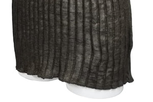 極美品 CHANEL シャネル ココマーク ニット カットソー 99P カーキ Vネック 半袖 ロゴ P12593V00565 トップス サイズ40 中古 55323