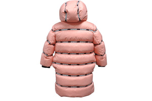 新品未使用品 BURBERRY バーバリー コート ダウンジャケット キッズ 4500576878 ナイロン ポリエステル サイズ6Y ピンク 中古 55332 
