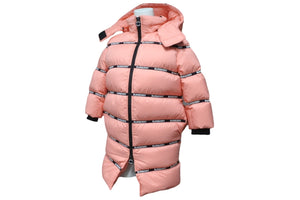 新品未使用品 BURBERRY バーバリー コート ダウンジャケット キッズ 4500576878 ナイロン ポリエステル サイズ6Y ピンク 中古 55332 