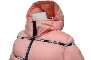 新品未使用品 BURBERRY バーバリー コート ダウンジャケット キッズ 4500576878 ナイロン ポリエステル サイズ6Y ピンク 中古 55332 