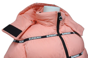 新品未使用品 BURBERRY バーバリー コート ダウンジャケット キッズ 4500576878 ナイロン ポリエステル サイズ6Y ピンク 中古 55332 