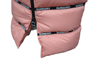 新品未使用品 BURBERRY バーバリー コート ダウンジャケット キッズ 4500576878 ナイロン ポリエステル サイズ6Y ピンク 中古 55332 