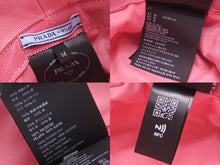 Load image into Gallery viewer, 極美品 PRADA プラダ バケットハット エンブロイダリーロゴテリークロス 刺繍 1HC1372DXO ポリエステル ピンク M 中古 55347