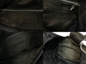 CHROME HEARTS クロムハーツ ダッフルバッグ スモール セメタリークロスパッチ SV925 デストロイレザー 美品 中古 55353
