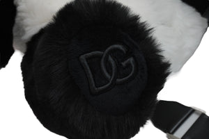 新品同様 DOLCE&GABBANA ドルチェアンドガッバーナ ショルダーバッグ パンダ 呪術廻戦 22SS ブラック ホワイト BM2110 中古 55357
