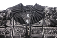 Load image into Gallery viewer, 極美品 al wissam アルウィッサム ジャケット 総刺繍 SOURCE MAGAZINE レザージャケット 中古 55358