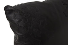 Load image into Gallery viewer, CHROME HEARTS クロムハーツ クッション インテリア CHプラス クロスパッチ ブラック シルバー925 レザー 美品 中古 55363