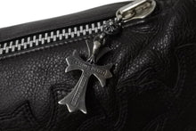 Load image into Gallery viewer, CHROME HEARTS クロムハーツ クッション インテリア CHプラス クロスパッチ ブラック シルバー925 レザー 美品 中古 55363