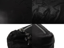 Load image into Gallery viewer, CHROME HEARTS クロムハーツ クッション インテリア CHプラス クロスパッチ ブラック シルバー925 レザー 美品 中古 55363