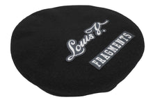 Load image into Gallery viewer, LOUIS VUITTON ルイヴィトン FRAGMENT フラグメント パリストーキョーワッペンベレー帽 M73748 17SS ブラック 美品 中古 55365
