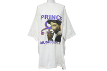 Load image into Gallery viewer, Prince プリンス MUSICOLOGY TOUR Vintage T-shirt 半袖Ｔシャツ 2004年 ツアー ホワイト コットン 美品 中古 55368