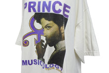 Load image into Gallery viewer, Prince プリンス MUSICOLOGY TOUR Vintage T-shirt 半袖Ｔシャツ 2004年 ツアー ホワイト コットン 美品 中古 55368