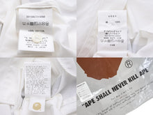 画像をギャラリービューアに読み込む, A BATHING APE アベイシングエイプ COMME des GARÇONS コムデギャルソン 長袖シャツ ホワイト 001SHG721909X 良品 中古 55392 