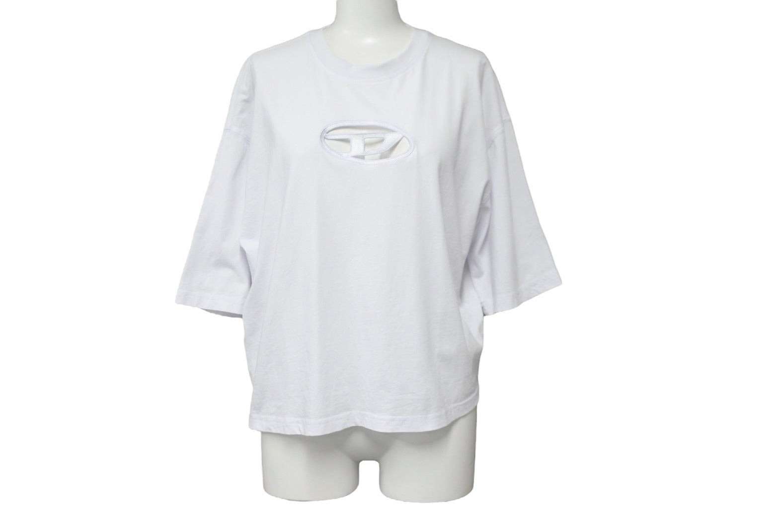 送料無料の商品 DIESEL 半袖Tシャツ ロゴ カットアウト T-Rowy ディーゼル Tシャツ(半袖+袖なし)
