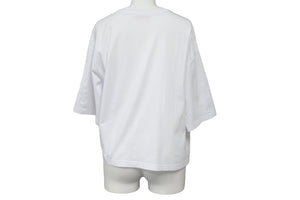 DIESEL ディーゼル T-Rowy カットアウト ロゴ 半袖Ｔシャツ ホワイト 白 トップス オーバーサイズ A11559 サイズXS 美品 中古 55393