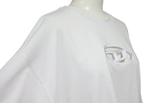 Load image into Gallery viewer, DIESEL ディーゼル T-Rowy カットアウト ロゴ 半袖Ｔシャツ ホワイト 白 トップス オーバーサイズ A11559 サイズXS 美品 中古 55393