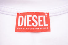 Load image into Gallery viewer, DIESEL ディーゼル T-Rowy カットアウト ロゴ 半袖Ｔシャツ ホワイト 白 トップス オーバーサイズ A11559 サイズXS 美品 中古 55393