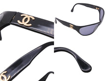 Load image into Gallery viewer, CHANEL シャネル サングラス アイウェア ココマーク ブラック 04155 美品 中古 55415