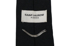 画像をギャラリービューアに読み込む, YVES SAINT LAURENT イヴサンローラン シグネチャー イブニングスキニータイネクタイ 7200953Y0431000 美品 中古 55417 
