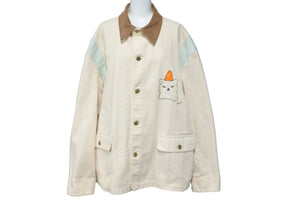 極美品 GUCCI グッチジャケット 23AW アニマルプリント ベージュ コットン サイズ48 737636 XDCE8 中古 55420 