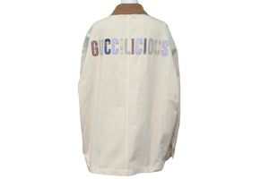 極美品 GUCCI グッチジャケット 23AW アニマルプリント ベージュ コットン サイズ48 737636 XDCE8 中古 55420 