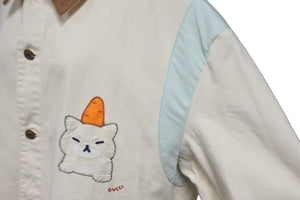 極美品 GUCCI グッチジャケット 23AW アニマルプリント ベージュ コットン サイズ48 737636 XDCE8 中古 55420 
