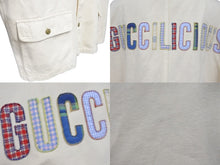 画像をギャラリービューアに読み込む, 極美品 GUCCI グッチジャケット 23AW アニマルプリント ベージュ コットン サイズ48 737636 XDCE8 中古 55420 