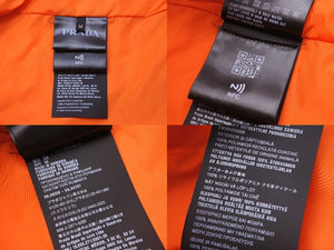 PRADA プラダ ブルゾン ベスト ナイロンジャケット 2WAY オレンジ サイズM SC560 S212 1WQ9 美品 中古 55421