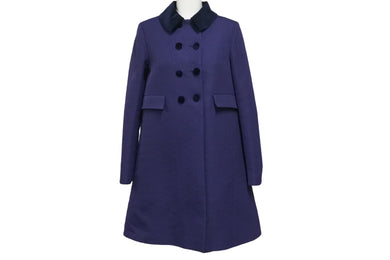 極美品 GUCCI グッチ ダブルブレスト コート ネイビーレーヨンウールポリエステル サイズ12 638144 ZAF6C 中古 55423 