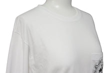 Load image into Gallery viewer, CHROME HEARTS クロムハーツ 長袖Ｔシャツ カットソー ロゴ入り ホワイト ブラック コットン サイズS 美品 中古 55426