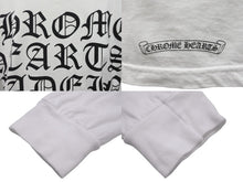 Load image into Gallery viewer, CHROME HEARTS クロムハーツ 長袖Ｔシャツ カットソー ロゴ入り ホワイト ブラック コットン サイズS 美品 中古 55426