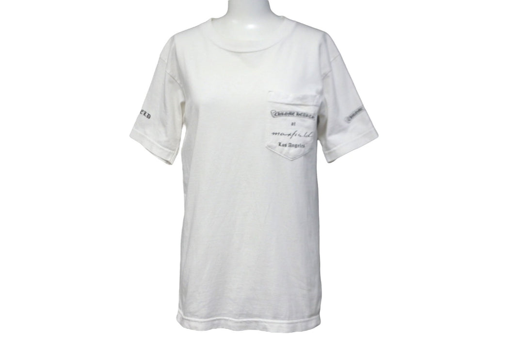 CHROME HEARTS クロムハーツ 半袖 Ｔシャツ マックスフィールドダガーバックプリントサイズ S ホワイト 良品 中古 55427