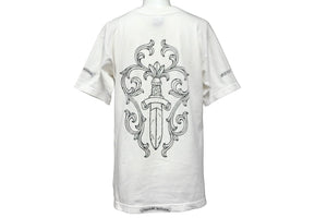 CHROME HEARTS クロムハーツ 半袖 Ｔシャツ マックスフィールドダガーバックプリントサイズ S ホワイト 良品 中古 55427