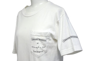 CHROME HEARTS クロムハーツ 半袖 Ｔシャツ マックスフィールドダガーバックプリントサイズ S ホワイト 良品 中古 55427