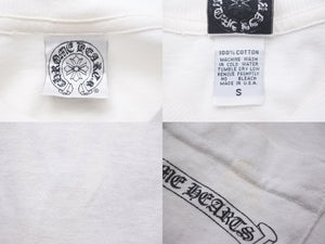 CHROME HEARTS クロムハーツ 半袖 Ｔシャツ マックスフィールドダガーバックプリントサイズ S ホワイト 良品 中古 55427