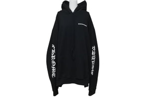 CHROME HEARTS クロムハーツ パーカー タイヤトラック セメタリークロス ブラック XL 2212-304-4017 美品 中古 55428