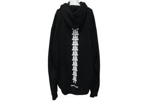 CHROME HEARTS クロムハーツ パーカー タイヤトラック セメタリークロス ブラック XL 2212-304-4017 美品 中古 55428