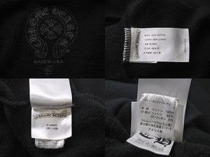CHROME HEARTS クロムハーツ パーカー タイヤトラック セメタリークロス ブラック XL 2212-304-4017 美品 中古 55428