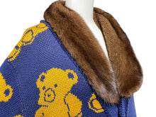 Load image into Gallery viewer, GUCCI グッチ カーディガン テディベア ジャカード ネイビー ウール 439694 X5F50 サイズS 美品 中古 55431