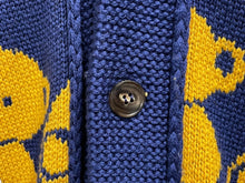 Load image into Gallery viewer, GUCCI グッチ カーディガン テディベア ジャカード ネイビー ウール 439694 X5F50 サイズS 美品 中古 55431