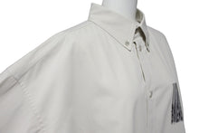 Load image into Gallery viewer, 極美品 BALENCIAGA バレンシアガ 21AW バーコードロゴ オーバーサイズ 長袖シャツ グレー 662982 サイズ38 中古 55433