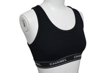 Load image into Gallery viewer, 新品未使用 CHANEL シャネル インナーセットアップ P03020V01014 コットン スパンデックス ブラック サイズ38 中古 55439