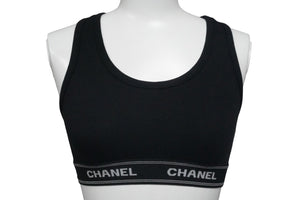 新品未使用 CHANEL シャネル インナーセットアップ P03020V01014 コットン スパンデックス ブラック サイズ38 中古 55439