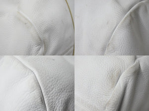 CHROME HEARTS クロムハーツ スモール DFFL TNY タイニー ダッフルバッグ ホワイト シルバー925 レザー 良品 中古 55443