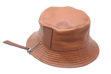 Load image into Gallery viewer, 極美品 LOEWE ロエベ バケットハット フィッシャーマンハット ブラウン ナパカーフ サイズ 57 112.10.010 中古 55446