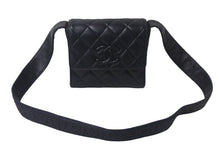 Load image into Gallery viewer, CHANEL シャネル ループショルダーバッグ ココマーク マトラッセ 4番台 1997年 ラムスキン ネイビー ゴールド金具 美品 中古 55456