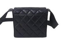 Load image into Gallery viewer, CHANEL シャネル ループショルダーバッグ ココマーク マトラッセ 4番台 1997年 ラムスキン ネイビー ゴールド金具 美品 中古 55456