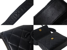 Load image into Gallery viewer, CHANEL シャネル ループショルダーバッグ ココマーク マトラッセ 4番台 1997年 ラムスキン ネイビー ゴールド金具 美品 中古 55456